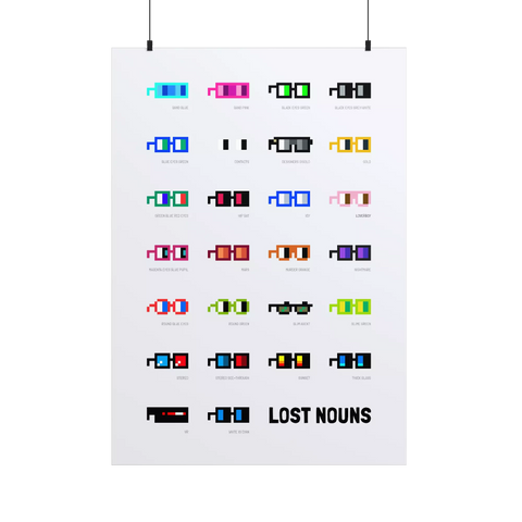 Lost Nouns Glasses Print